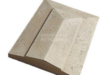 921-10 Накрывная плита White Hills трехскатная "Тиволи", 52*50, бежевый