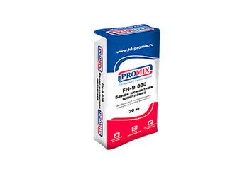 Атмосферостойкая БЕЛАЯ цементная шпатлевка PROMIX FH-B 020
