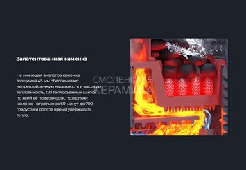 Банная печь GFS ЗК 40 (М) в облицовке Президент 1130/40 Змеевик