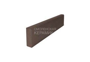 Бордюр садовый STEINRUS БР 100.20.8R, коричневый