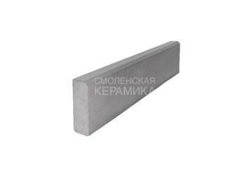 Бордюр садовый STEINRUS БР 100.20.8R, серый