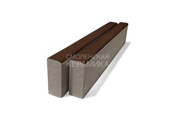 Бордюр тротуарный BRAER БР 100.20.8 коричневый