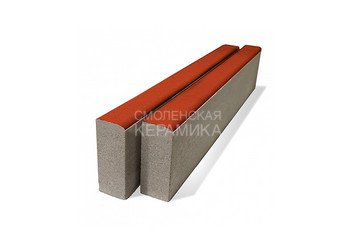 Бордюр тротуарный BRAER БР 100.20.8 красный