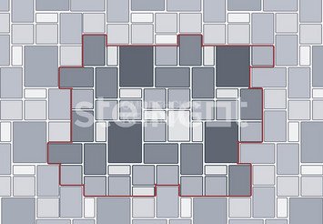 Брусчатка Steingot Серия "БАВАРИЯ" Травертин PROOF&CLEAN, 60 мм