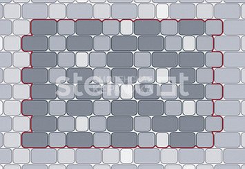 Брусчатка Steingot Серия "КЛАССИКА" Bianco Nero, 60мм