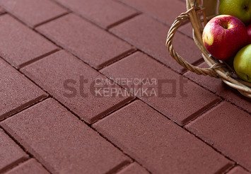 Брусчатка Steingot Серия "ПЛИТЫ 80" Прямоугольник, красный