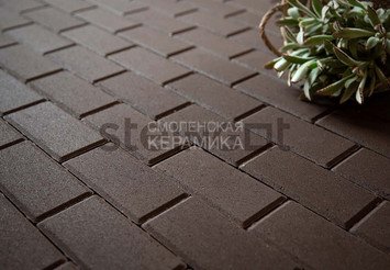 Брусчатка Steingot Серия "ПЛИТЫ 80" Прямоугольник,темно-коричневый