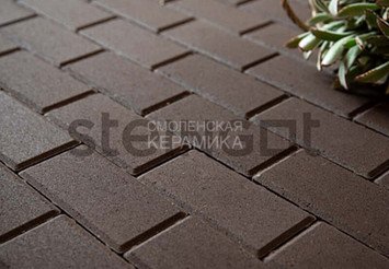 Брусчатка Steingot Серия "СТАНДАРТ 60" Прямоугольник, темно-коричневый