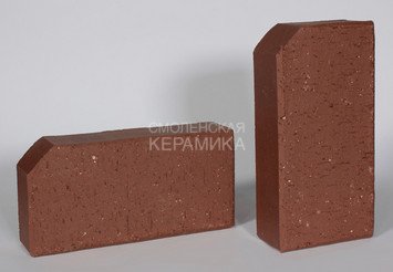 Брусчатка тёмно-красная ЛСР «Эдинбург» бордюр 0,51NF