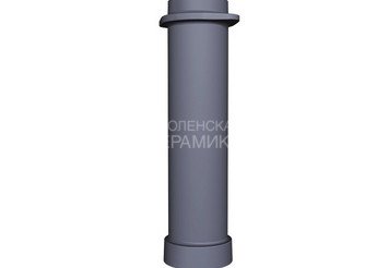 Чугунная НИЖНЯЯ труба для шибера (м/п,м/м) ИСКАНДЕР d-115 L-500мм