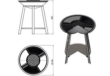 Чугунный Fantastic Grill Везувий Ø 700 Престиж (чаша+подставка престиж+плита Gurman Ø700+крышка)