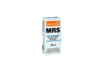 Декоративная штукатурка Quick-mix MRS 1,5 mm «Короед», 1,5 мм, белая 30 кг