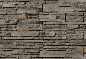 Декоративный камень 107-80 White Hills "Кросс Фелл" (Cross Fell), коричневый, плоскостной, без шва