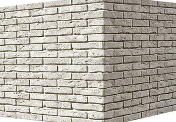 Декоративный камень 300-05 White Hills "Лондон брик" (London brick), белый, угловой