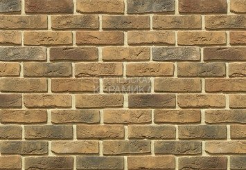 Декоративный камень 300-40 White Hills "Лондон брик" (London brick), коричневый, плоскостной