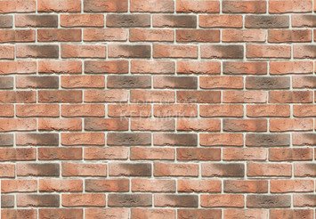 Декоративный камень 300-50 White Hills "Лондон брик" (London brick), оранжевый, плоскостной