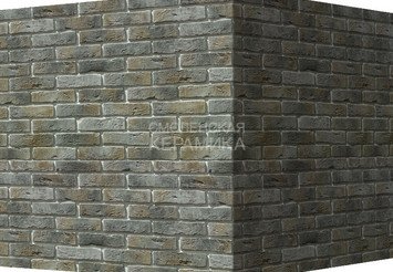 Декоративный камень 300-85 White Hills "Лондон брик" (London brick), серый, угловой