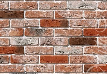 Декоративный камень 301-50 White Hills "Лондон брик" (London brick), оранжевый, угловой