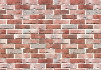 Декоративный камень 302-70 White Hills "Лондон брик" (London brick), красно-белый, плоскостной