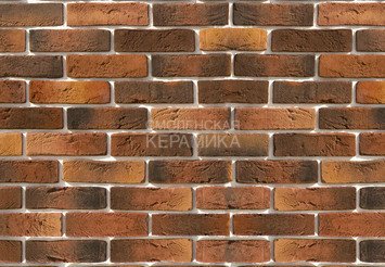 Декоративный камень 303-70 White Hills "Лондон брик" (London brick), коричнево-медный, плоскостной
