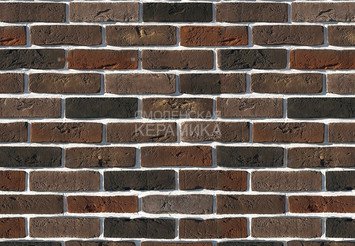 Декоративный камень 304-60 White Hills "Лондон брик" (London brick), коричневый, плоскостной