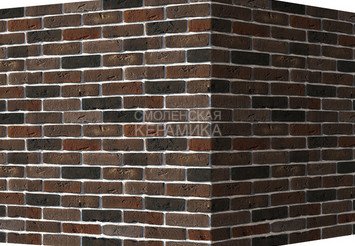 Декоративный камень 304-65 White Hills "Лондон брик" (London brick), коричневый, угловой
