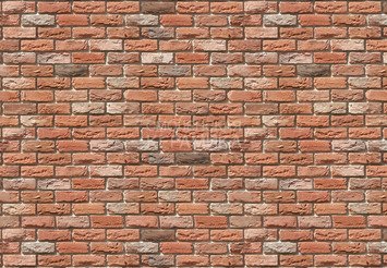 Декоративный камень 305-50 White Hills "Бремен брик" (Bremen brick), оранжевый, плоскостной