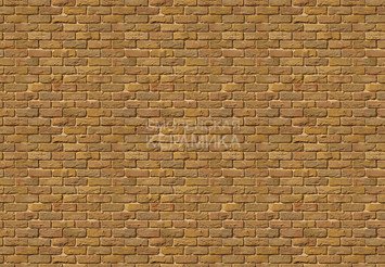 Декоративный камень 305-60 White Hills "Бремен брик" (Bremen brick), медный, плоскостной