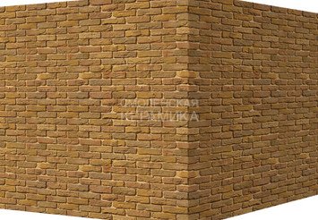 Декоративный камень 305-65 White Hills "Бремен брик" (Bremen brick), медный, угловой