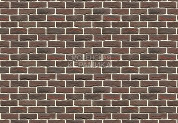 Декоративный камень 306-40 White Hills "Бремен брик" (Bremen brick), темно-коричневый, плоскостной