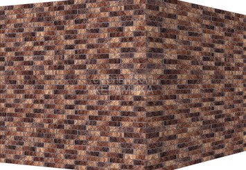 Декоративный камень 311-75 White Hills "Алтен брик" (Aalten brick), ярко-красный, угловой