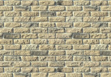 Декоративный камень 315-10 White Hills "Брюгге брик" (Brugge brick), бежевый, плоскостной