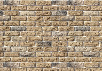 Декоративный камень 315-20 White Hills "Брюгге брик" (Brugge brick), светло-песочный, плоскостной