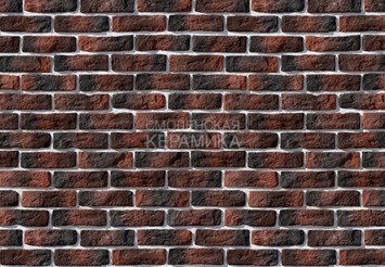 Декоративный камень 315-60 White Hills "Брюгге брик" (Brugge brick), медный, плоскостной