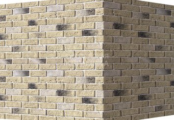 Декоративный камень 320-15 White Hills "Кельн брик" (Cologne brick), бежевый, угловой