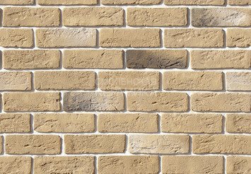 Декоративный камень 320-20 White Hills "Кельн брик" (Cologne brick), светло-песочный, плоскостной