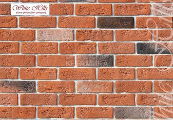 Декоративный камень 320-50 White Hills "Кельн брик" (Cologne brick), оранжевый, плоскостной
