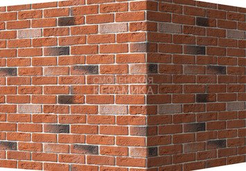 Декоративный камень 320-55 White Hills "Кельн брик" (Cologne brick), оранжевый, угловой