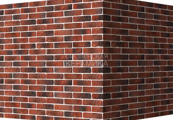 Декоративный камень 320-75 White Hills "Кельн брик" (Cologne brick), красный, угловой