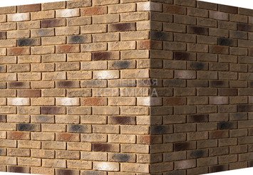 Декоративный камень 324-45 White Hills "Кельн брик" (Cologne brick), коричневый, угловой