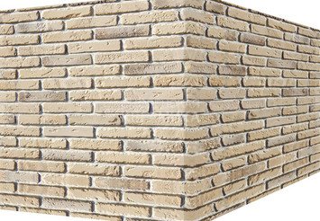 Декоративный камень 335-15 White Hills "Йорк брик" (York brick), серый, угловой