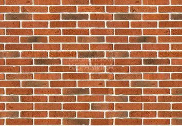 Декоративный камень 335-70 White Hills "Йорк брик" (York brick), красный, плоскостной