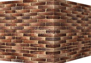 Декоративный камень 338-45 White Hills "Йорк брик" (York brick), серый, угловой