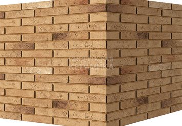 Декоративный камень 350-15 White Hills "Терамо брик" (Teramo brick), серый, угловой