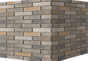Декоративный камень 350-85 White Hills "Терамо брик" (Teramo brick), серый, угловой