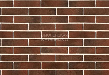 Декоративный камень 351-40 White Hills "Терамо брик" (Teramo brick), темно-коричневый, плоскостной