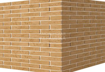 Декоративный камень 352-15 White Hills "Терамо брик" (Teramo brick), бежевый, угловой