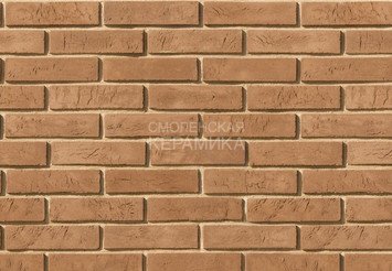 Декоративный камень 352-40 White Hills "Терамо брик" (Teramo brick), темно-коричневый, плоскостной