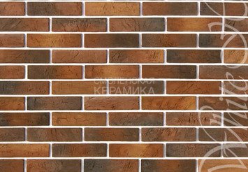 Декоративный камень 353-75 White Hills "Терамо брик" (Teramo brick), коричнево-медный, угловой