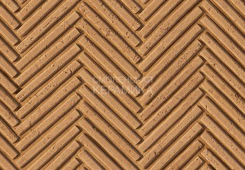 Декоративный камень 355-40 White Hills "Тиволи брик" (Tivoli brick), коричневый, плоскостной